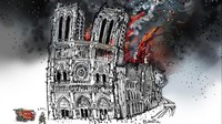 Notre-Dame v plamenech